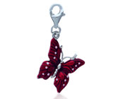 Подвеска-миниатюра "Бабочка" с эмалью Серебро 925