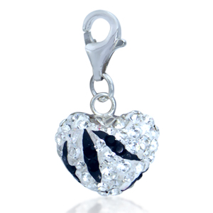 Подвеска-миниатюра с кубиком циркония и эмалью