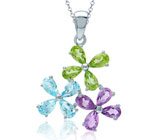 Кулон с самоцветами Серебро 925