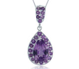 Кулон с аметистами Серебро 925