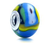 Миниатюра с муранским стеклом Серебро 925