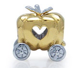 Миниатюра «Тыквенная карета» Серебро 925