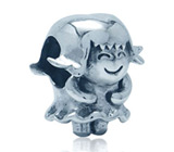 Миниатюра «Счастливая девочка» Серебро 925