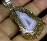 Кулон со слайсом агата Серебро 925