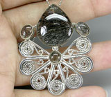 Кулон с турмалиновым кварцем Серебро 925