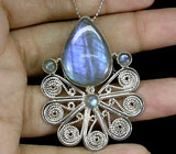 Кулон с лабрадоритами Серебро 925