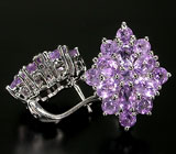 Замечательные серьги с аметистами Серебро 925