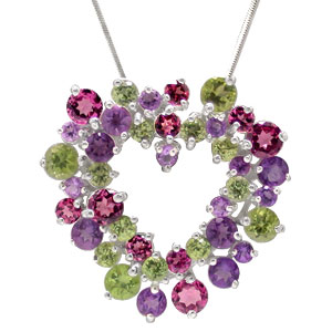 Кулон из коллекции "Carnival" с самоцветами