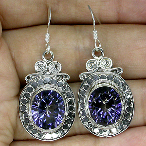 Серьги с синими мистическими топазами