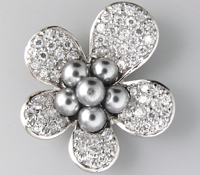 Замечательный кулон с титановым жемчугом