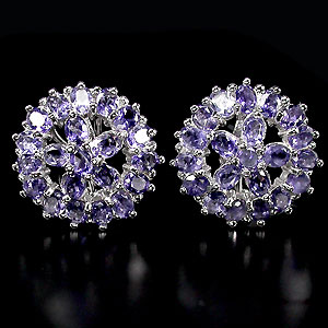 Великолепные серьги с иолитами