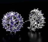 Великолепные серьги с иолитами Серебро 925