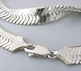 Массивное серебряное колье Серебро 925