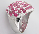 Кольцо с розовыми сапфирами Серебро 925