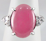 Кольцо с розовым сапфиром Серебро 925