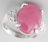 Кольцо с розовым сапфиром Серебро 925