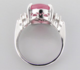 Кольцо с розовым сапфиром Серебро 925