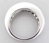 Стильное кольцо с гранатами Серебро 925