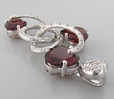 Кулон из коллекции "Sunshine" с гранатами Серебро 925