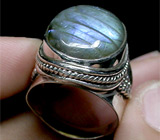 Перстень с лабрадоритом Серебро 925