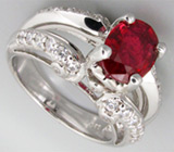 Кольцо из коллекции "Sunshine" с рубином Серебро 925