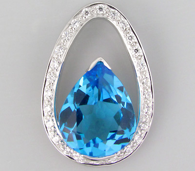 Кулон из коллекции "Sunshine" с топазом