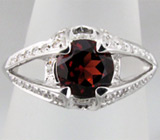 Кольцо из коллекции "Sunshine" с гранатом Серебро 925