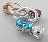 Кулон из коллекции "Sunshine" с самоцветами Серебро 925