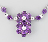 Колье из коллекции "Sunshine" с аметистами Серебро 925