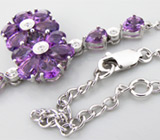 Колье из коллекции "Sunshine" с аметистами Серебро 925