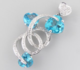 Кулон из коллекции "Sunshine" с топазами Серебро 925