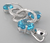 Кулон из коллекции "Sunshine" с топазами Серебро 925