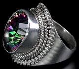 Перстень с мистическим топазом Серебро 925