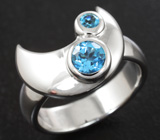Комплект «Повелитель Снов» с голубыми топазами Серебро 925