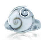 Кольцо с раковиной SHIVA Серебро 925