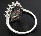 Замечательное кольцо с гранатами Серебро 925