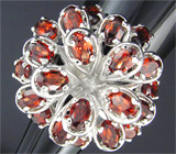 Кольцо "Фейерверк" с гранатами Серебро 925