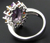 Великолепное кольцо с самоцветами Серебро 925