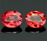 Пара сапфиров padparadscha 1,4 карат 