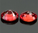 Пара сапфиров padparadscha 1,4 карат 