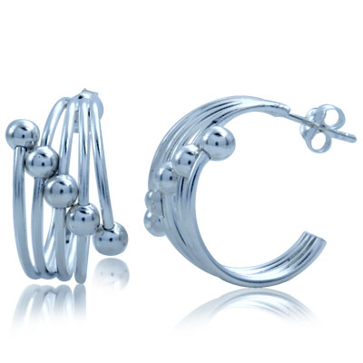 Оригинальные серьги из серебра