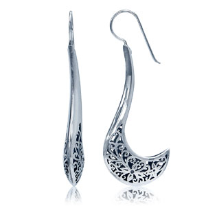 Филигранные серьги из серебра