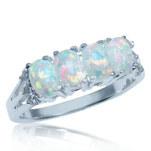 Кольцо с опалами Жильсона