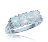 Кольцо с опалами Жильсона Серебро 925