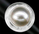 Стильное кольцо с жемчужиной Mabe Серебро 925