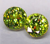 Пара демантоидов 1,3 карат 