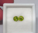 Пара демантоидов 1,3 карат 