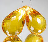 Пара золотистых цитринов 39,15 карат 