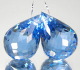Пара голубых топазов 31.50 карат 