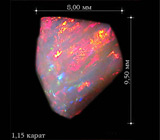 Драгоценный белый опал 1.15 карат 